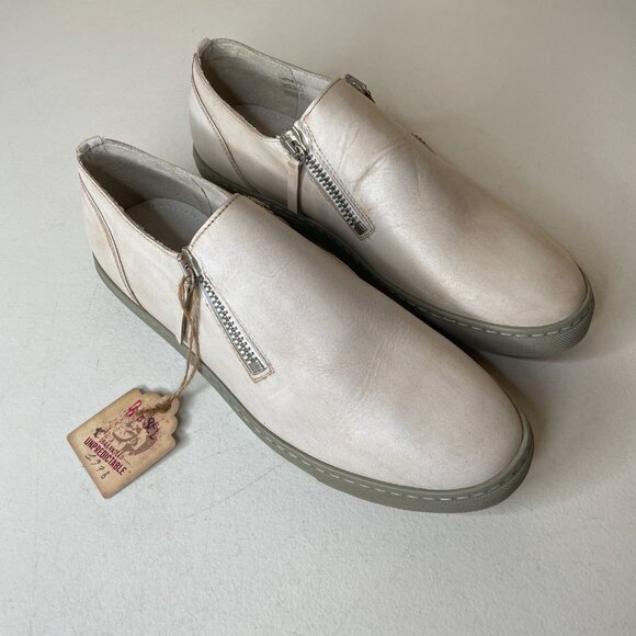 Diesel D-Icon Leather Distressed Zip Slip On Shoes Mens EU Size 46, US 12.5 - Picture 4 of 16